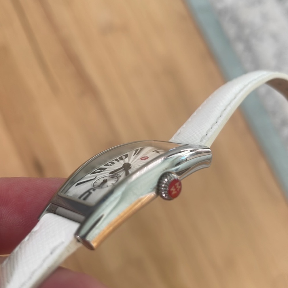 Michele Silver and White Women's Watch - Picture 6 of 9